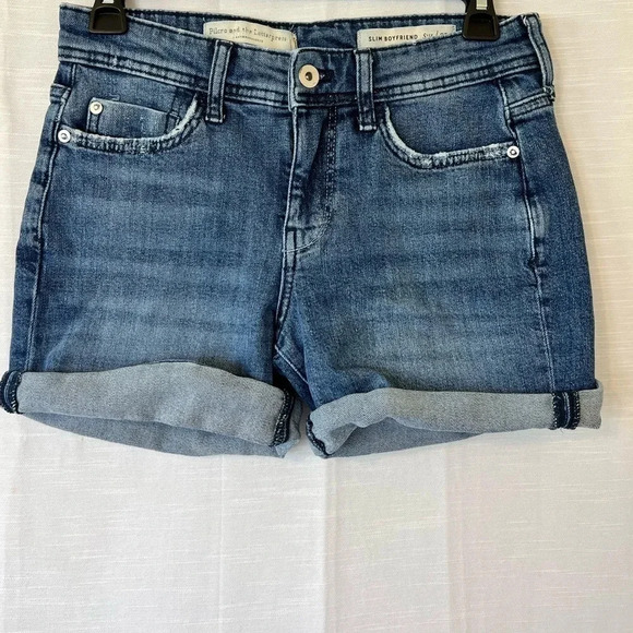 Anthropologie Pilcro Letterpress Script Shorts 25 - Picture 2 of 6